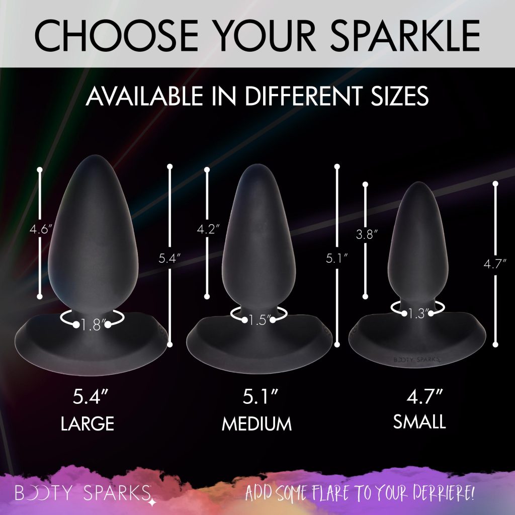 28x Laser Fuck Me Silicone Anal Plug With Remote Control - Medium