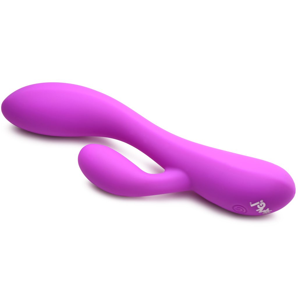 10x Flexible Silicone Rabbit Vibrator - Purple