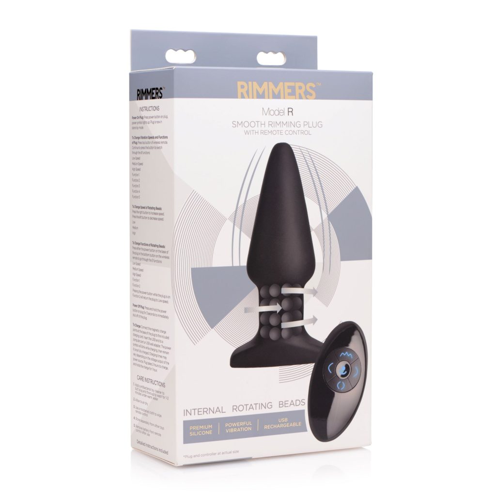 Rimmers Model R Smooth Rimming Plug With Remote