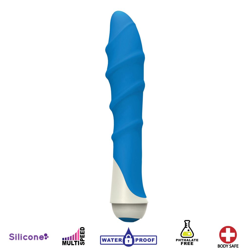 Lily 7 Function Silicone Vibe- Blue
