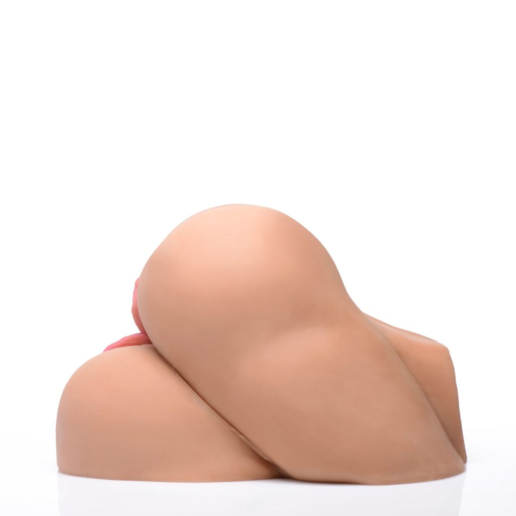 Vibrating Double Ass And Pussy Masturbator - Tan