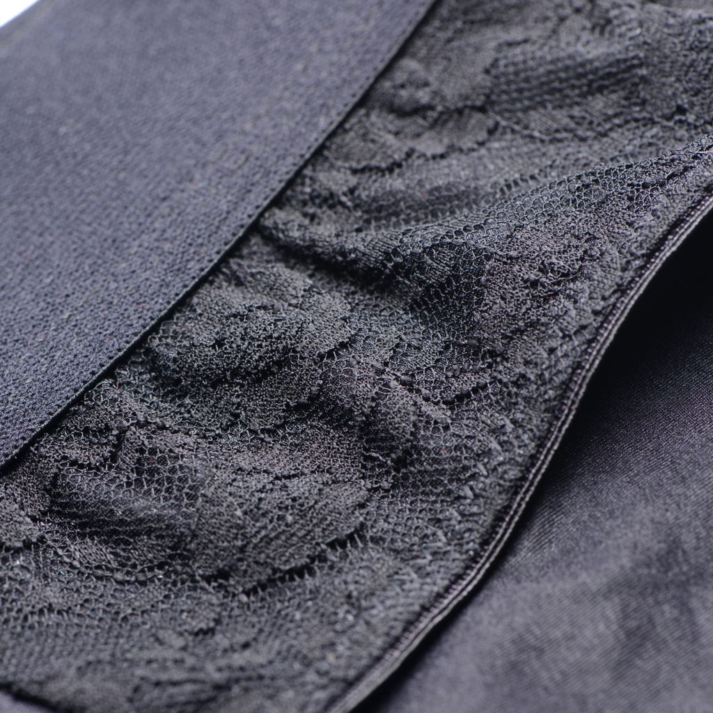 Lace Envy Black Crotchless Panty Harness - L-xl