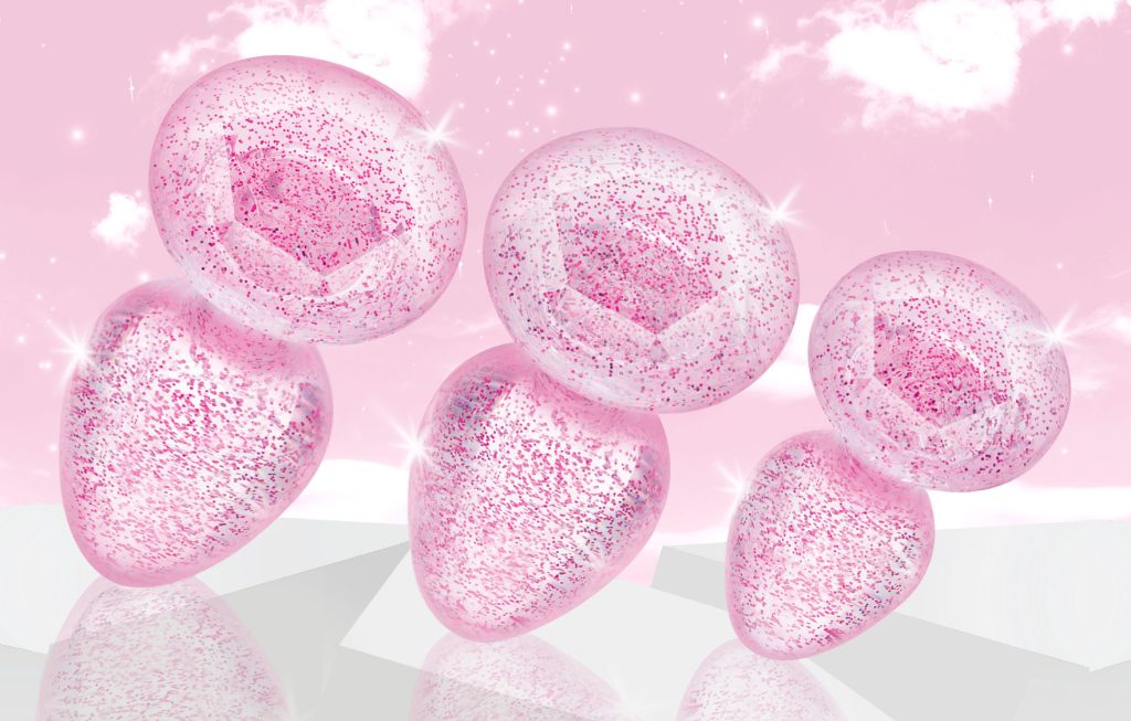 Glitter Gem Anal Plug Set - Pink