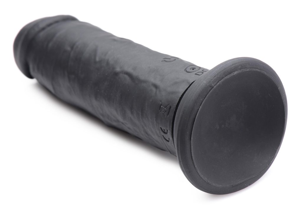 Power Player 28x Vibrating Silicone Dildo With Remote - Black