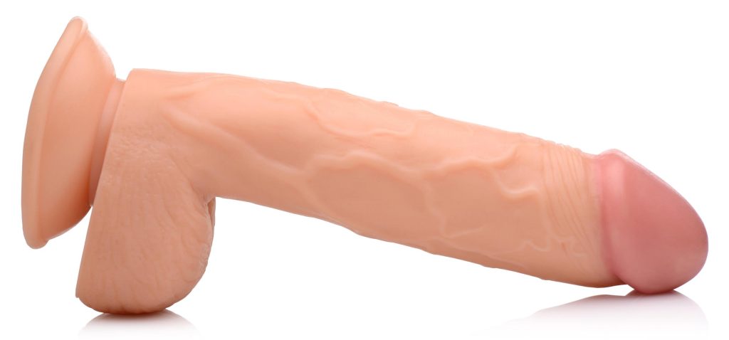 8.25 Inch Dildo With Balls - Light