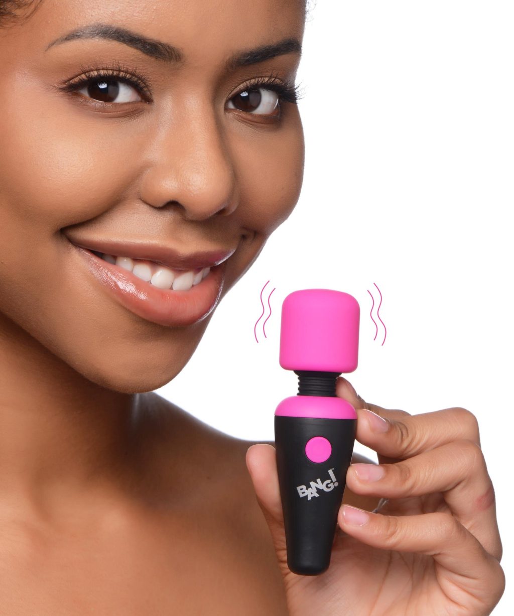 10x Ultra Powerful Silicone Mini Wand - Pink
