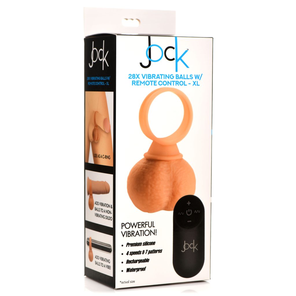 28x Vibrating Realistic Balls With Remote - 40mm