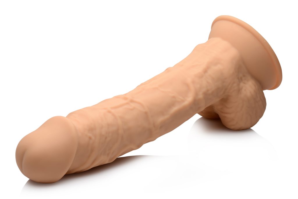 Silexpan Medium Hypoallergenic Silicone Dildo With Balls - 8.5 Inch