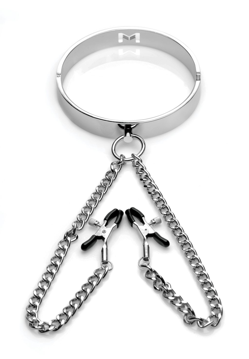 Isabella Sinclaire Slave Collar With Nipple Clamps