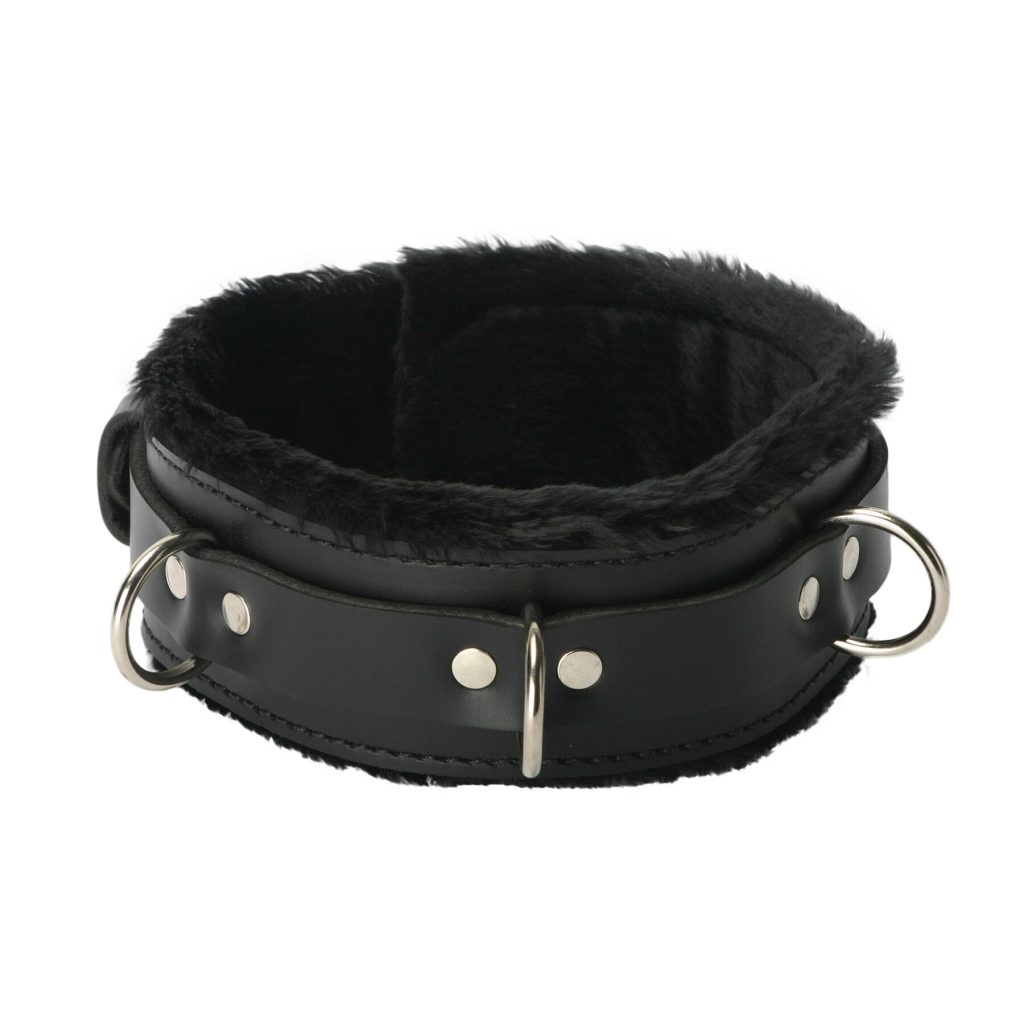 Strict Leather Premium Fur Lined Locking Collar- Xl