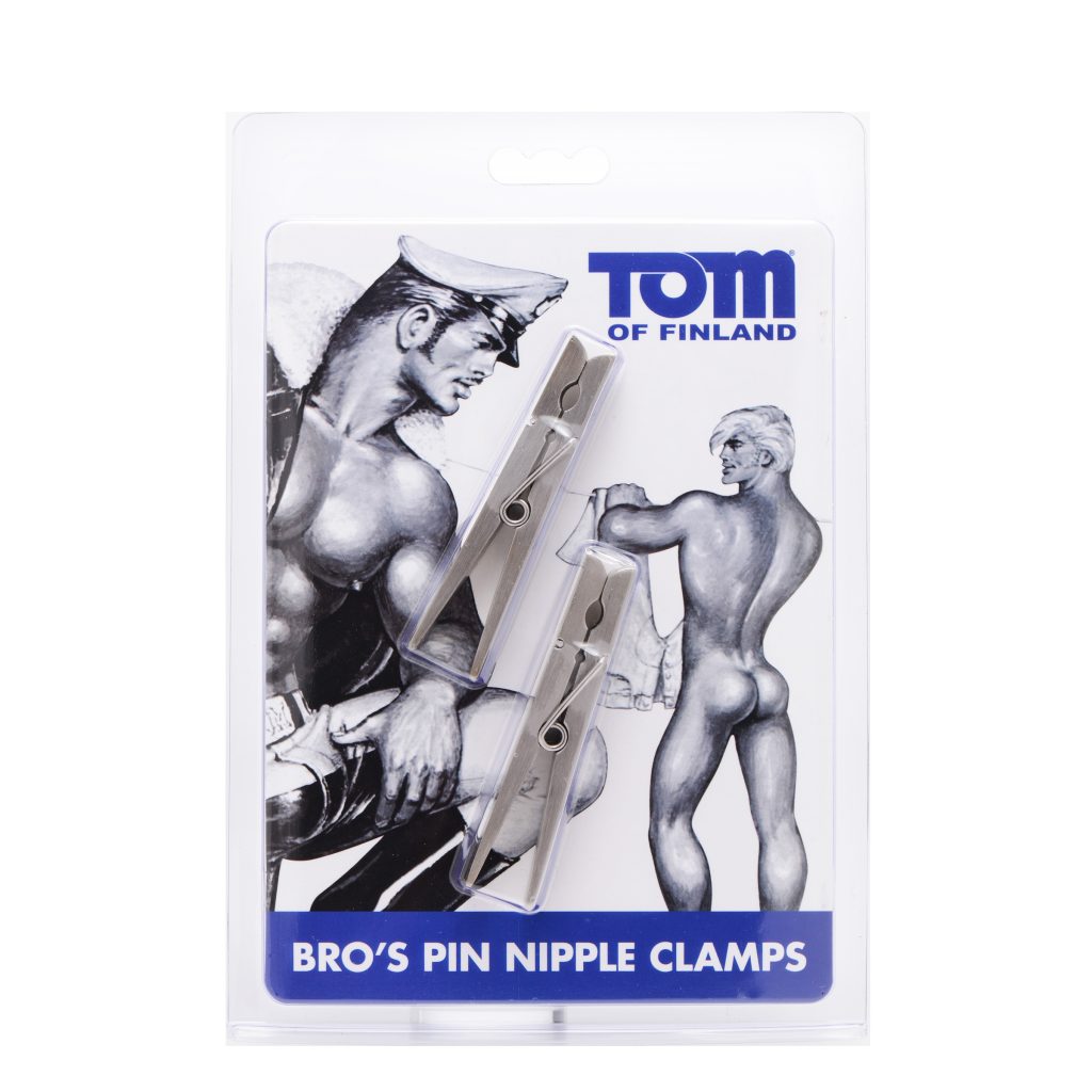 Tom Of Finland Bros Pin Stainless Steel Nipple Clamps