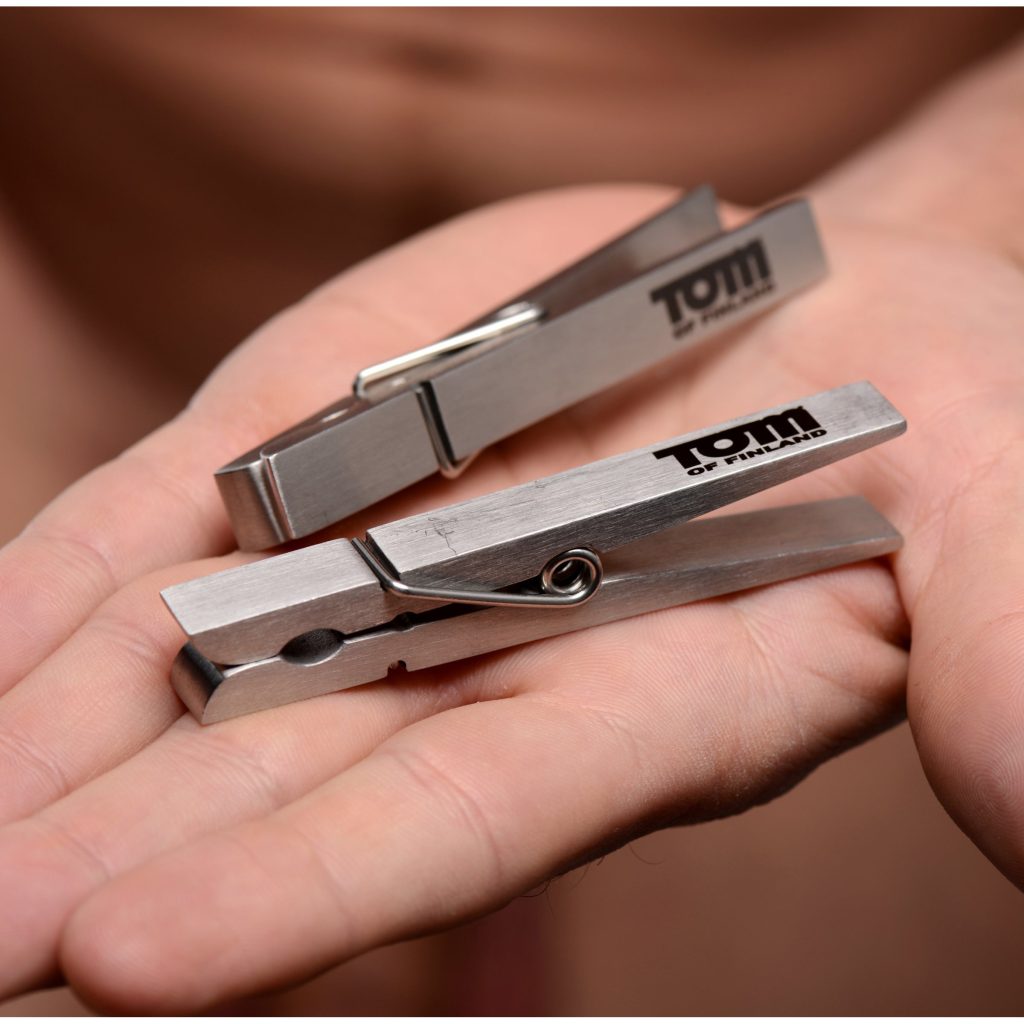 Tom Of Finland Bros Pin Stainless Steel Nipple Clamps