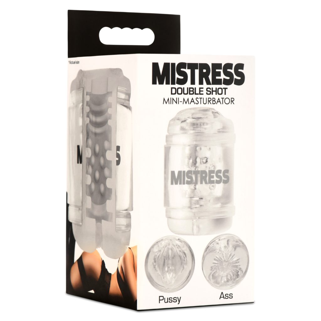 Double Shot Pussy And Ass Stroker - Clear