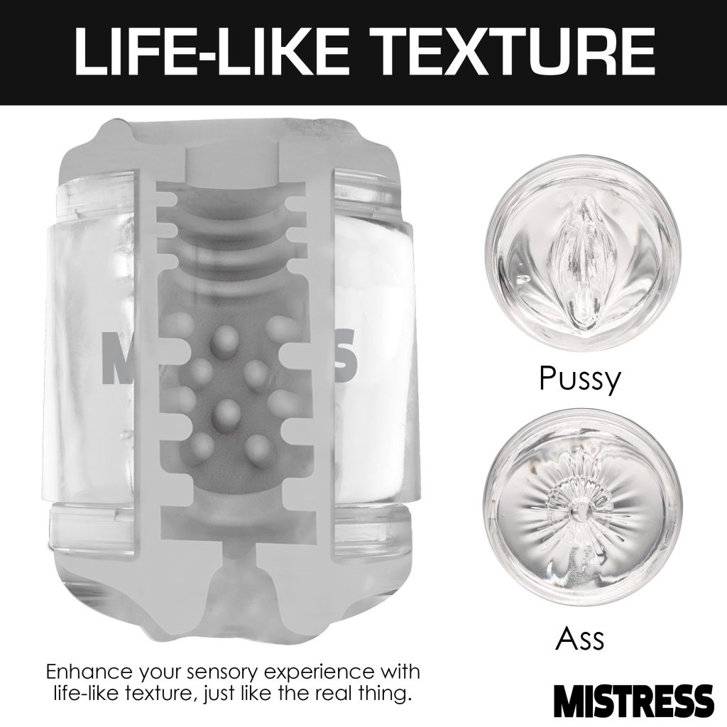 Double Shot Pussy And Ass Stroker - Clear